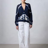 Cardigan tie-dye handmade B42010 B4210 ROBERTO COLLINA 
