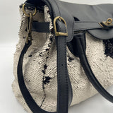 Borsa handbag paillettes - Ofelia 16252 BEIGENERO OFELIA 