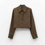 Camicia a quadretti - Eleh EFW250101 VERDEKAKI ELEH 