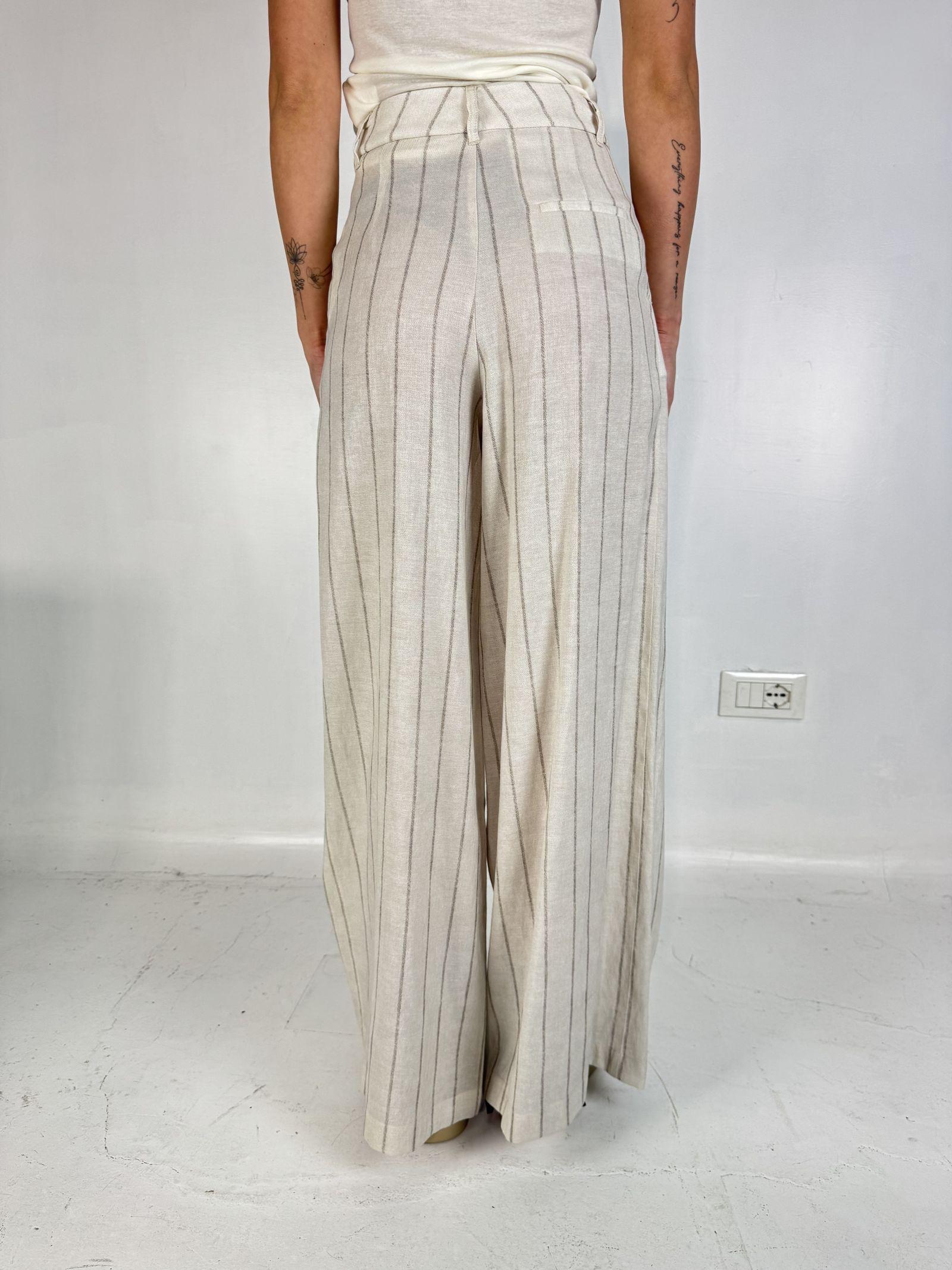 Pantalone con motivo a righe - Eleh SS260272 ECRU ELEH 