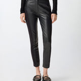 Pantalone skinny in pelle 105366Y75K Z99 PINKO 