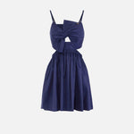 Abito in popeline con fiocco AB84152E2 DC8 ELISABETTA FRANCHI 