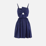 Abito in popeline con fiocco AB84152E2 DC8 ELISABETTA FRANCHI 