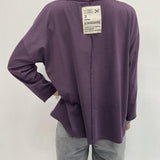 T-shirt scollo a V 2831 VIOLA OFELIA 
