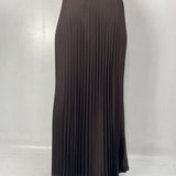 Gonna in raso plissè SK1183 MORO OFELIA 