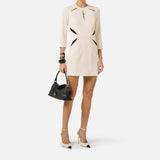Abito cut-out bicolore - Elisabetta Franchi AB86861E1 E84 ELISABETTA FRANCHI 