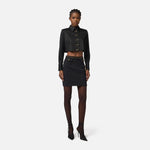 Camicia cropped in raso CA09756E2 110 ELISABETTA FRANCHI 