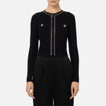 Maglia giacca con catena MK30B47E2 110 ELISABETTA FRANCHI 