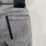 Jeans mom fit con coulisse LAF264 GRIGIO OFELIA 