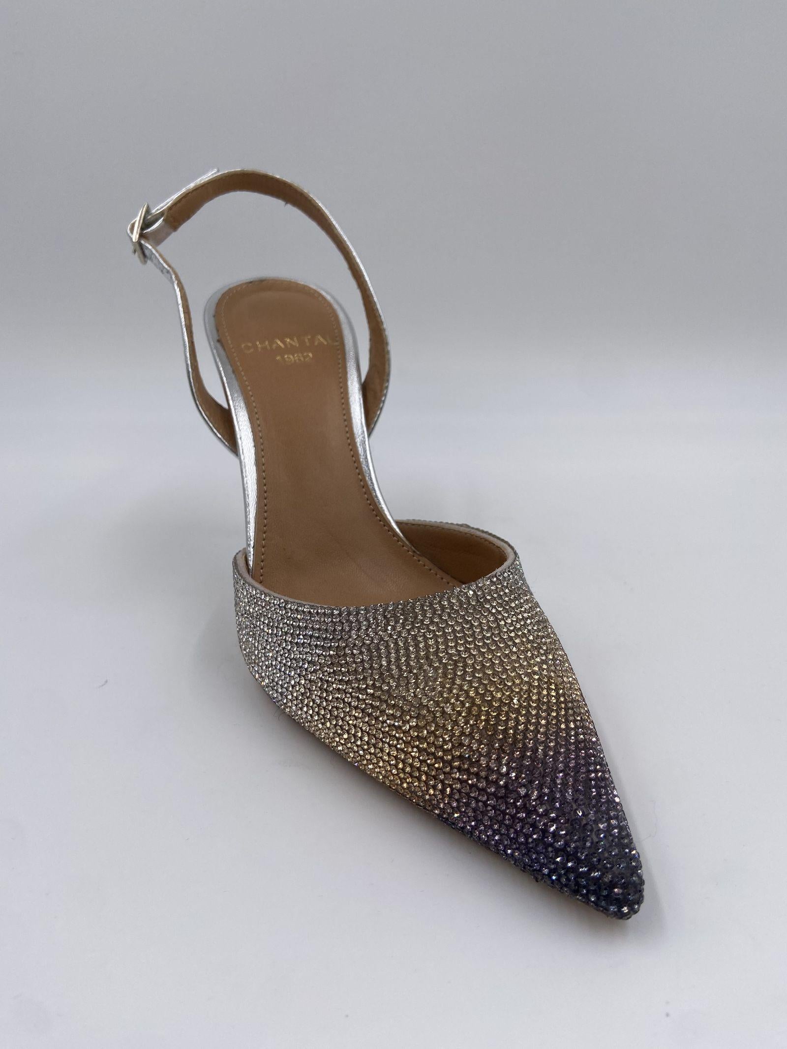 Sandalo alto con strass 1931 ARGENTO OFELIA 