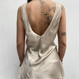 Top satinato scollo profondo - Ofelia MS2007 BEIGE OFELIA 