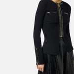 Cardigan in maglia bouclè - Elisabetta Franchi MK38S57E2 110 ELISABETTA FRANCHI 