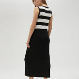 Abito in maglia bicolore