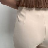 Pantalone con placca oro logata - Elisabetta Franchi PAT1541E2 193 ELISABETTA FRANCHI 