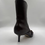 Stivaletto  moro con cinturini 9559 MORO SPAZIO MODA 