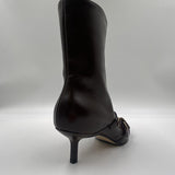 Stivaletto  moro con cinturini 9559 MORO SPAZIO MODA 