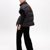 Gilet trapuntato con cintura MF2501006 00N MAITE 