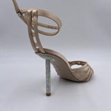 Sandalo tacco strass