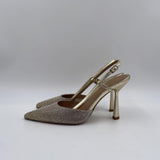 Sandalo alto con mini strass