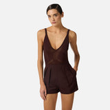 Body in maglia traforata BK80W61E2 644 ELISABETTA FRANCHI 