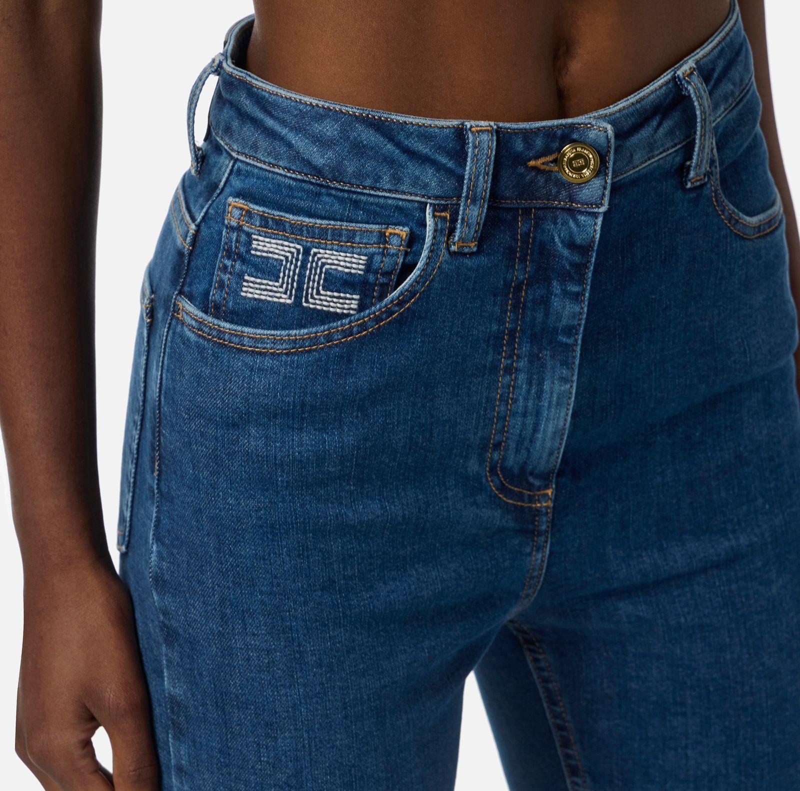 Jeans a palazzo - Elisabetta Franchi PJ08I56E2 104 ELISABETTA FRANCHI 