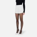 Shorts con bande in raso - Elisabetta Franchi SH00451E2 360 ELISABETTA FRANCHI 