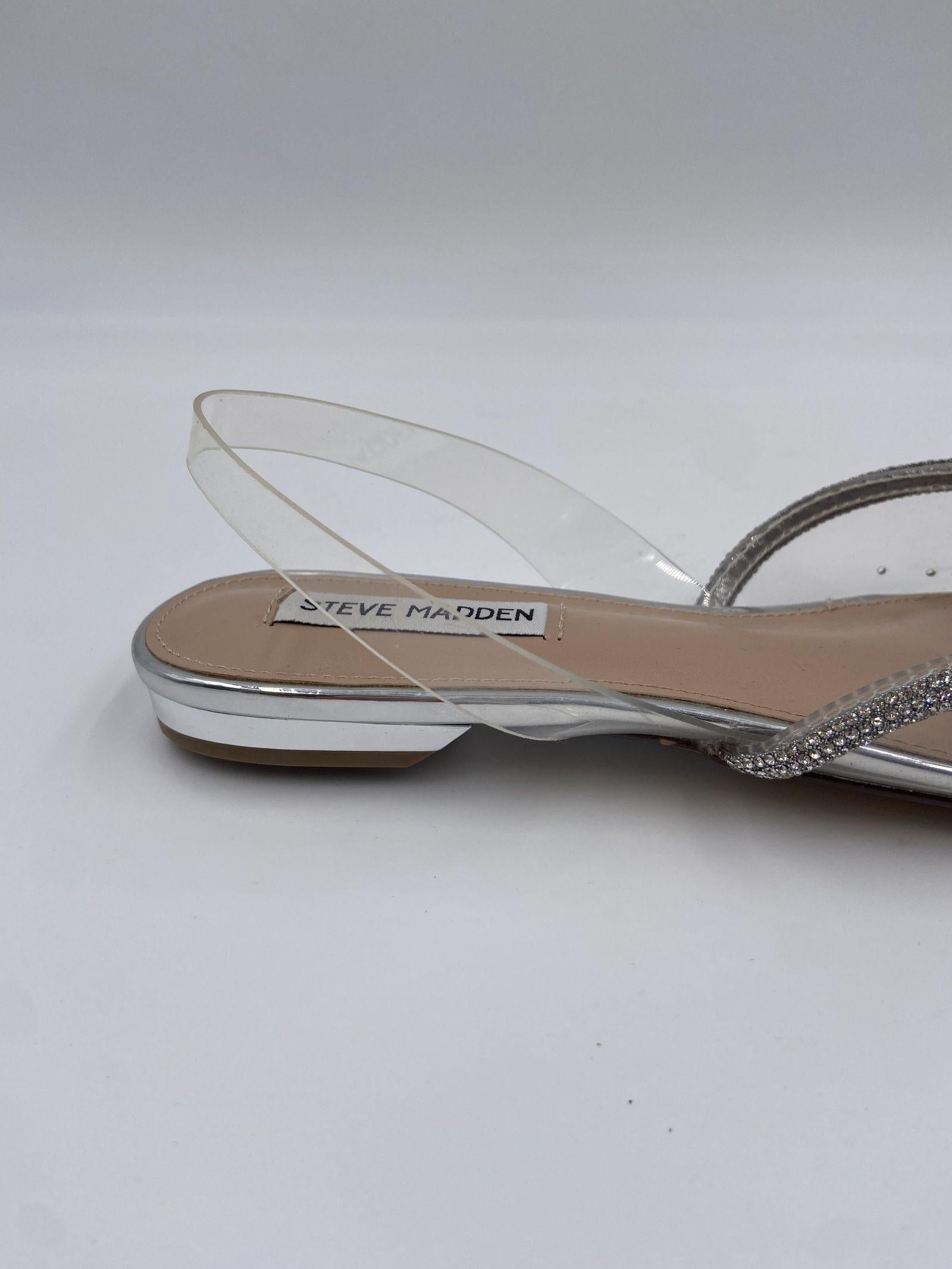 Sandalo Justi Clear in pvc con fiocco - Steve Madden SMSJUSTI-CLE BIANCO STEVE MADDEN 