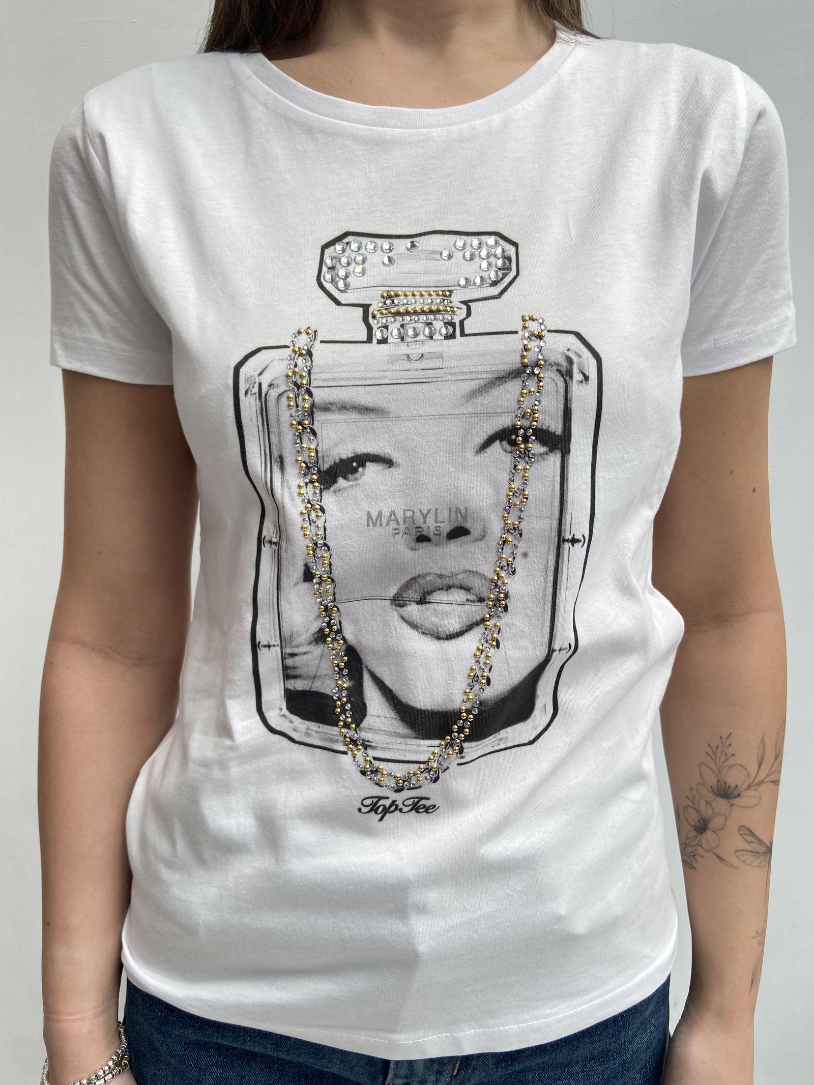 T-shirt girocollo Marilyn - TopTee TP518 BIANCO TOP-TEE 