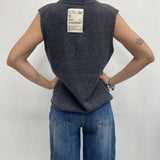 Gilet scollo a V CBGL4734 ANTRACITE OFELIA 