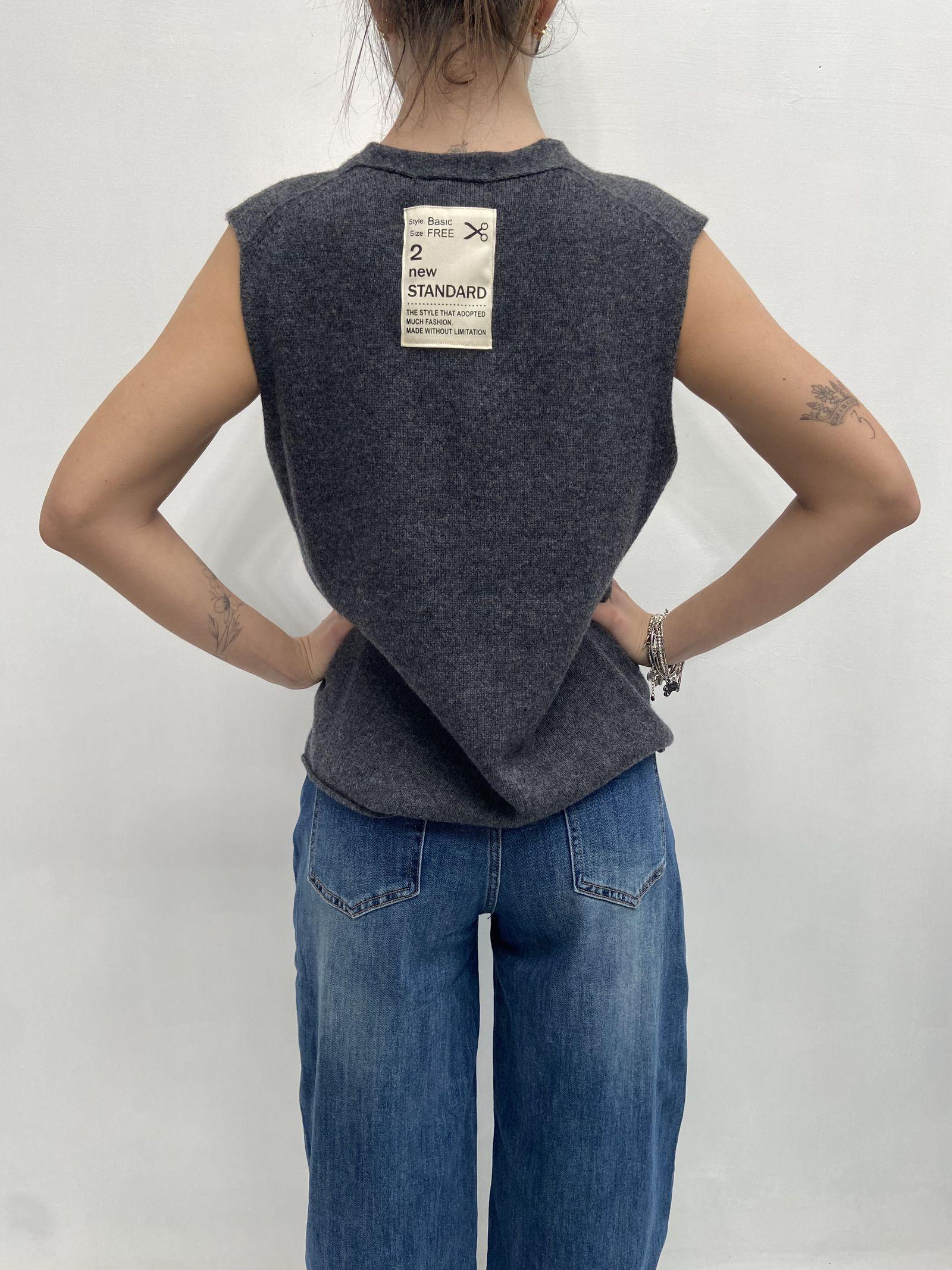 Gilet scollo a V CBGL4734 ANTRACITE OFELIA 