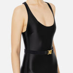 Tuta in lycra lucida con elastico logato TU01446E2 110 ELISABETTA FRANCHI 