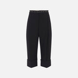 Bermuda con nastro logo - Elisabetta Franchi PA11656E2 110 ELISABETTA FRANCHI 
