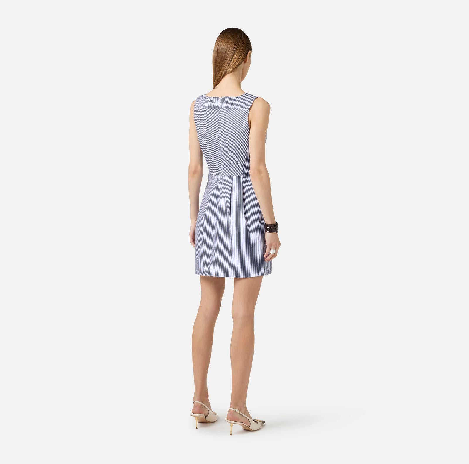 Abito con foulard gioiello - Elisabetta Franchi AB95762E2 019 ELISABETTA FRANCHI 