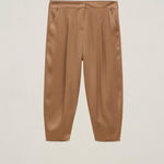 Pantalone con pinces in raso - Carla G PELE12 D1 23 CARLA G. 
