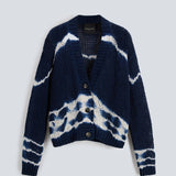 Cardigan tie-dye handmade