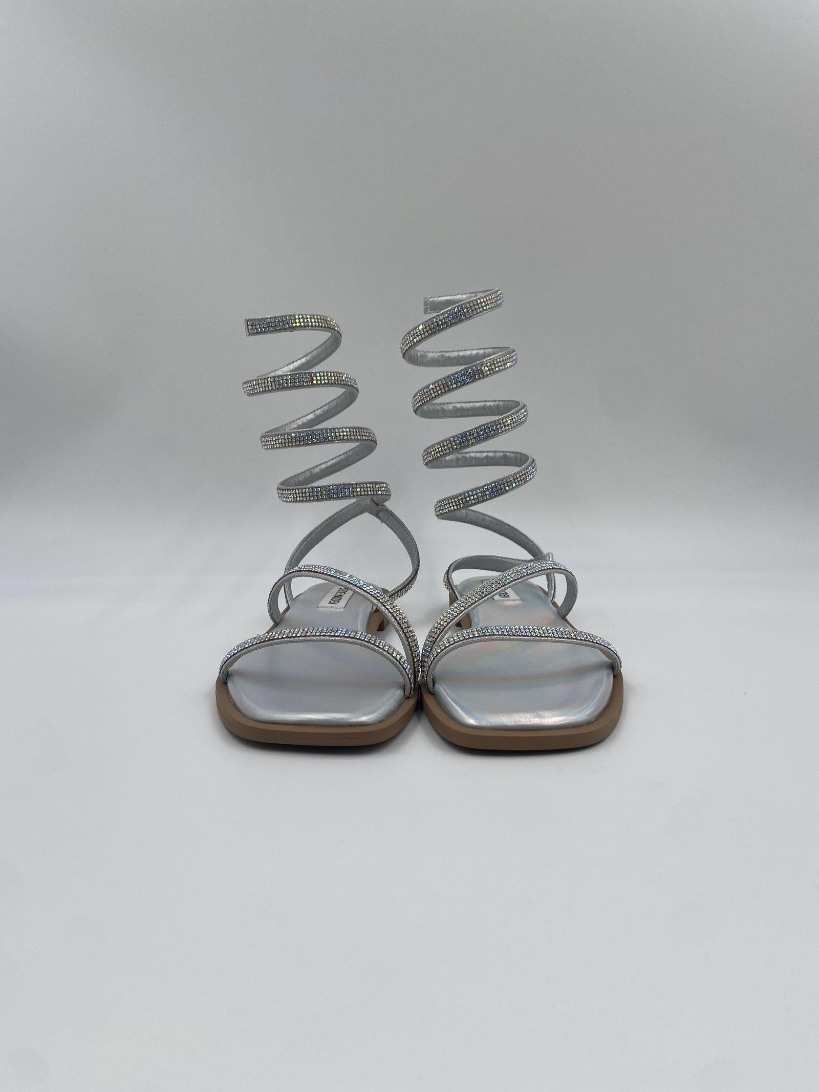 Sandalo Azaria con cinturino a spirale SMSAZARIA ARGENTO STEVE MADDEN 