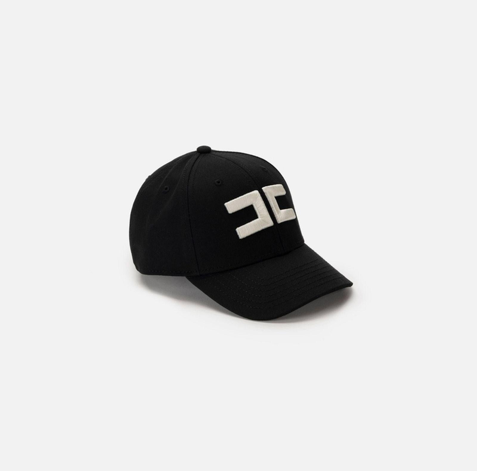 Cappello baseball in canvas - Elisabetta Franchi CL06F51E2 110 ELISABETTA FRANCHI 