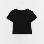 T-shirts brillantinata ESS250001 NERO ELEH 