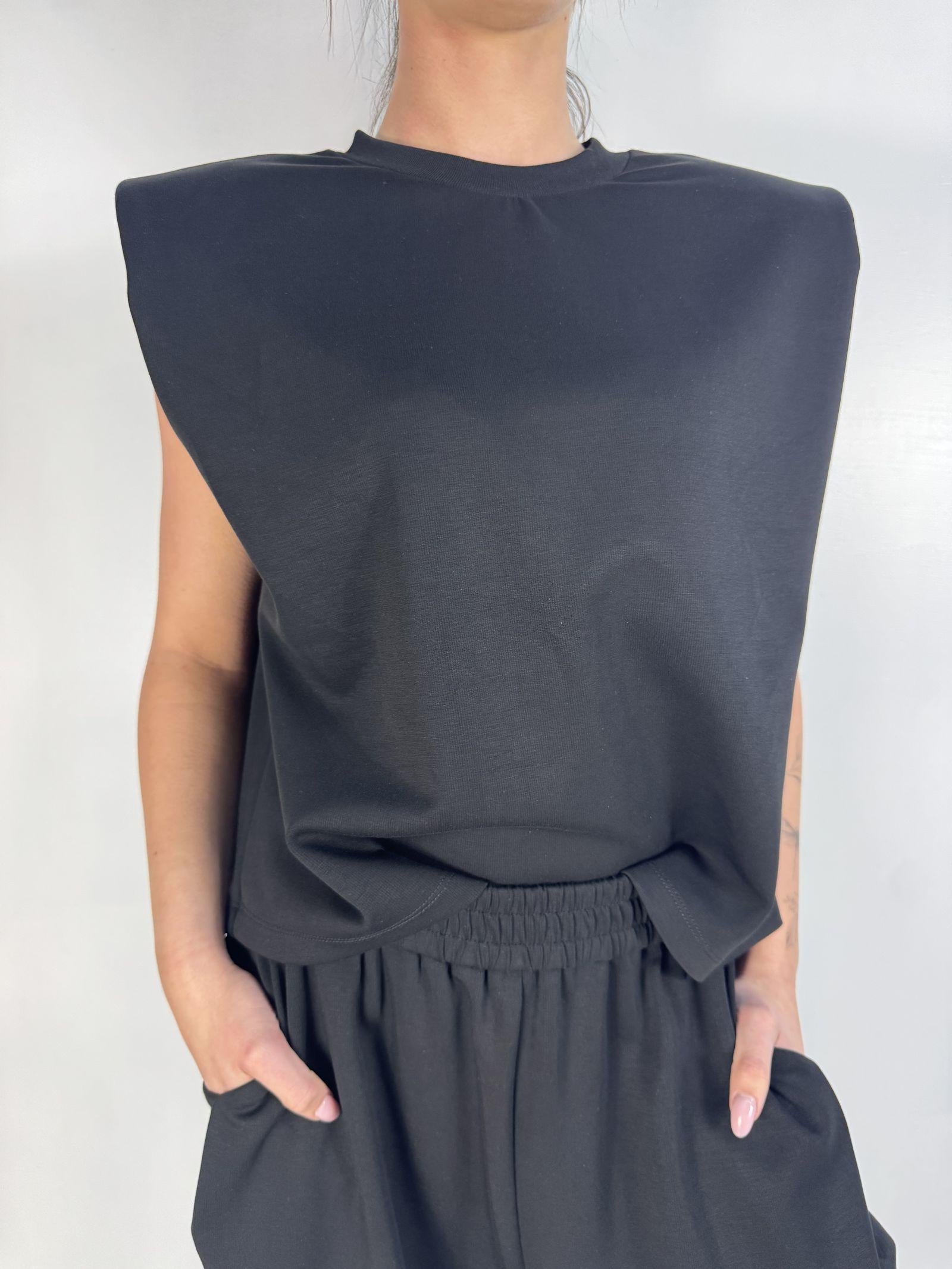 Top con spalline imbottite - Eleh SS260183 NERO ELEH 