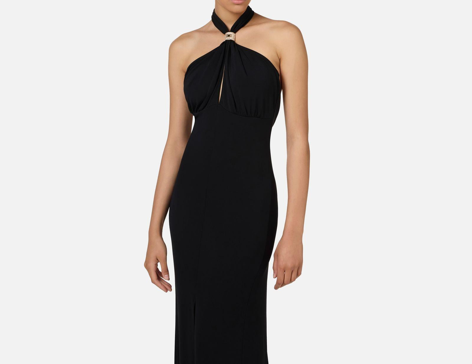 Abito Red Carpet con drappeggio AB71747E2 110 ELISABETTA FRANCHI 