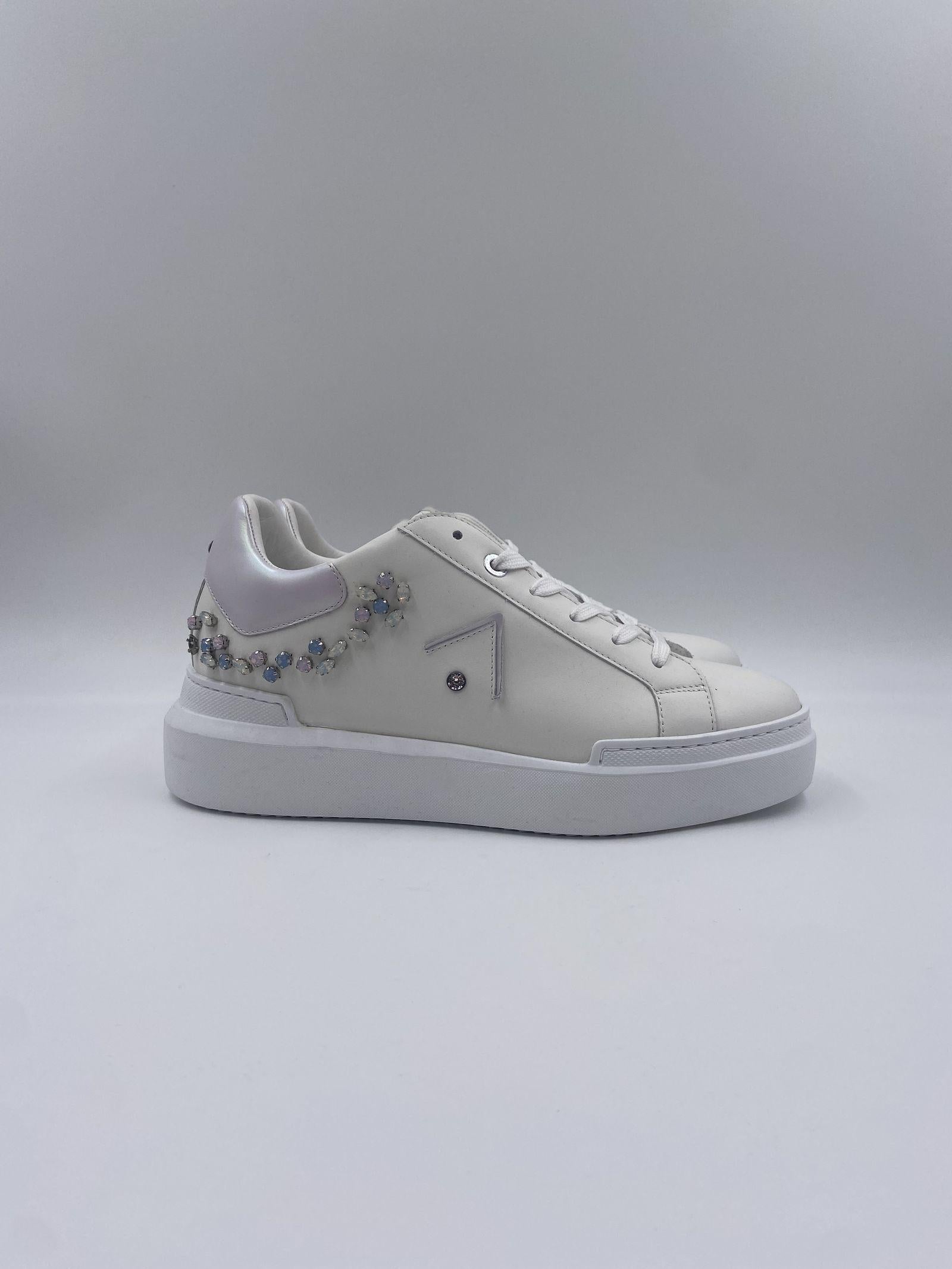 Sneakers con pietre - Ed Parrish CKLD-RA50 BIANCO ED PARRISH 