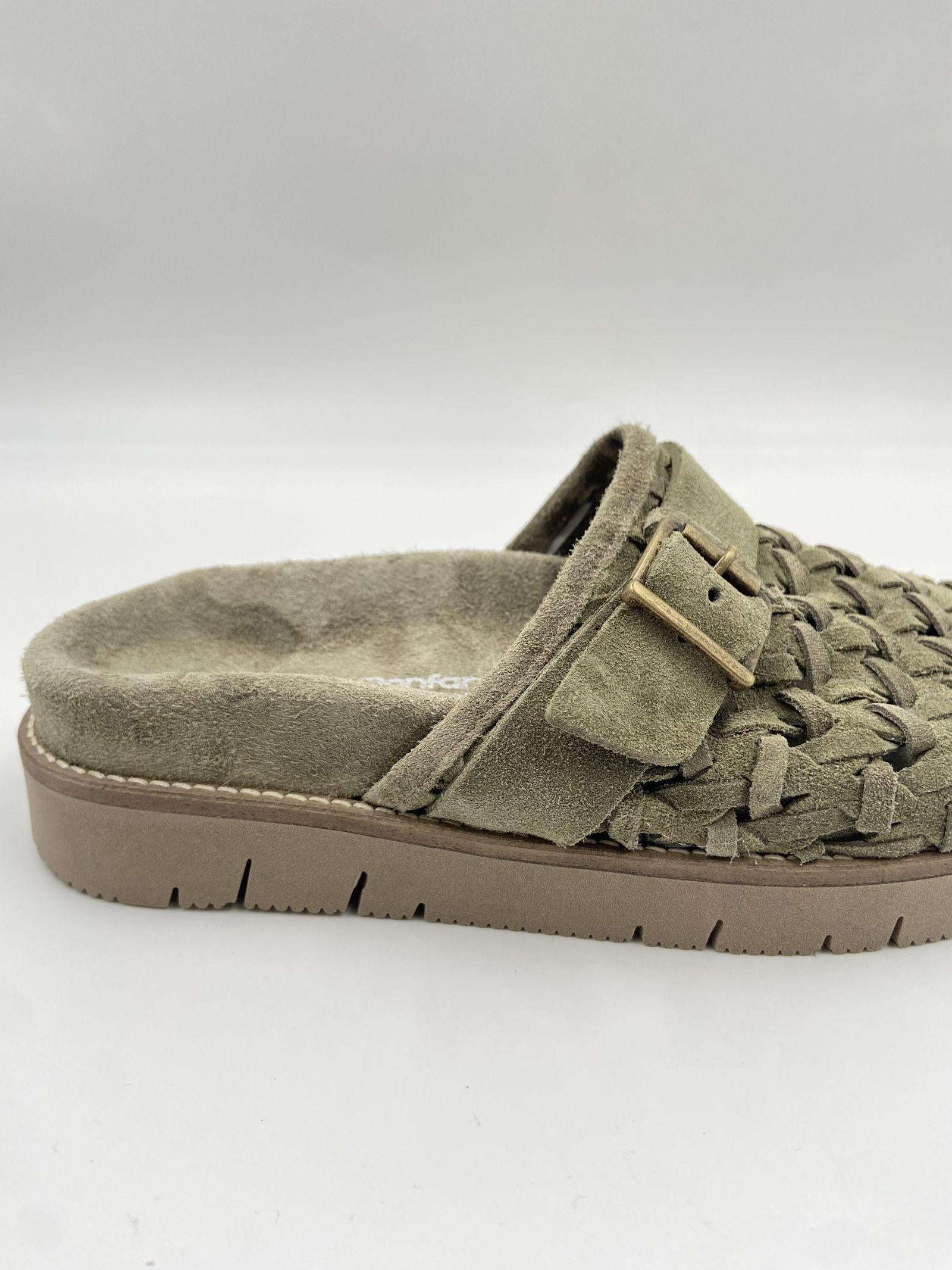 Sandalo Edra Wov in suede - Patrizia Bonfanti EDRAWOV MILITARE PATRIZIA BONFANTI 