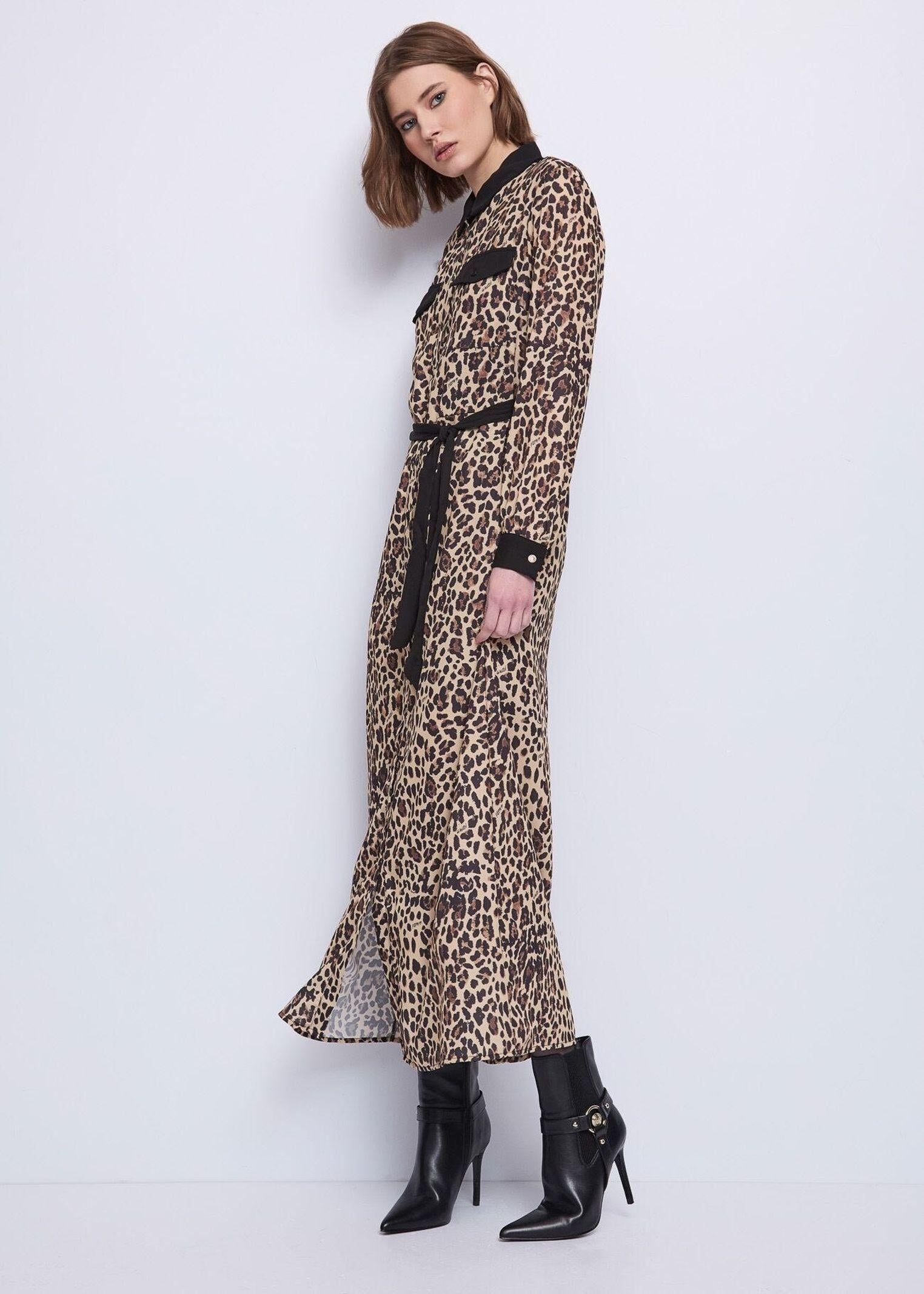 Abito chemisier con cintura 521BD15010 525028-01 GAUDI' 