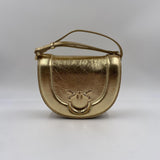 Borsa in pelle craccata lucida