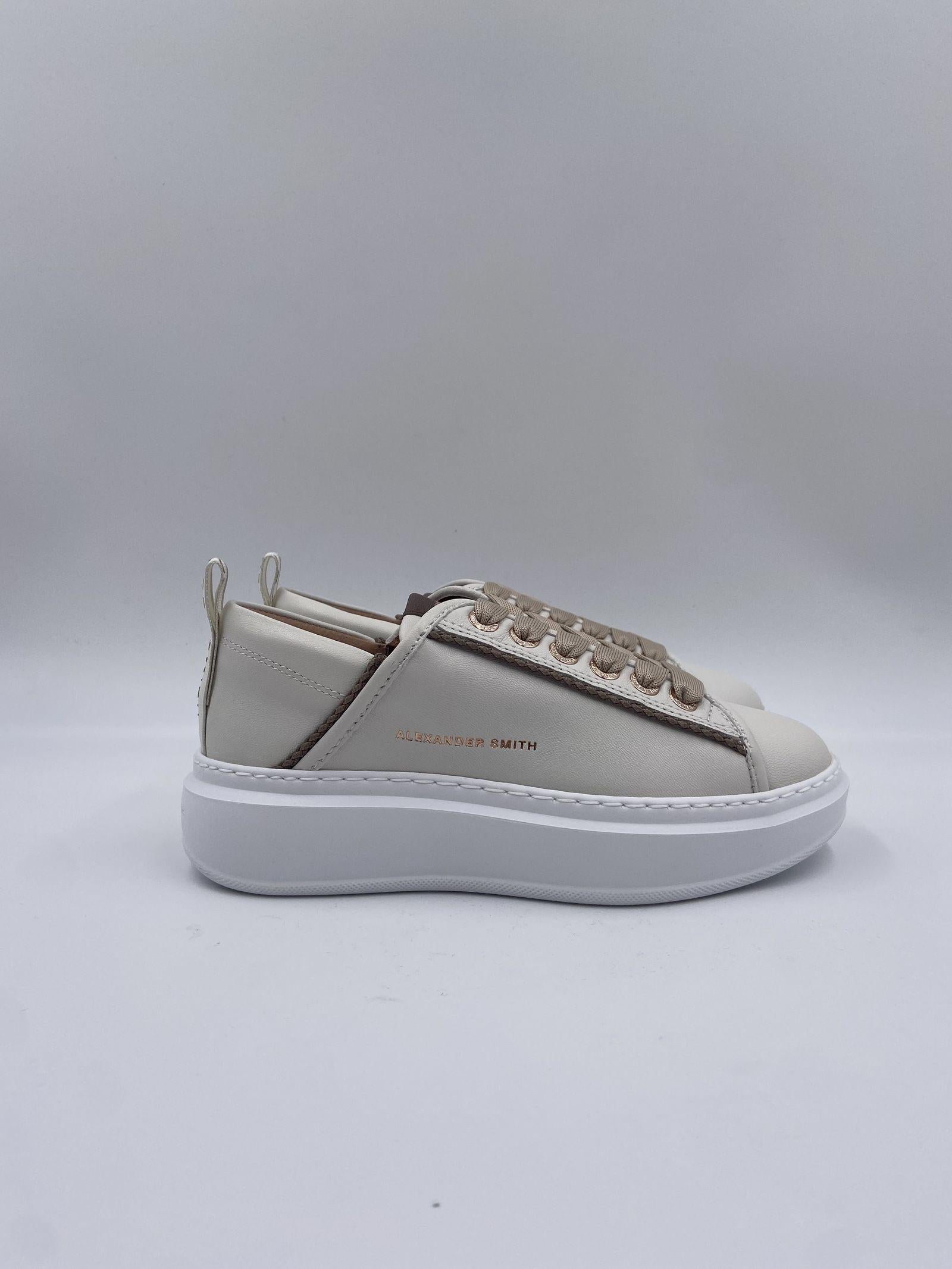 Sneakers Wembley White Dark Brown - Alexander Smith ASBBWYW 0076 WDB ALEXANDER SMITH 