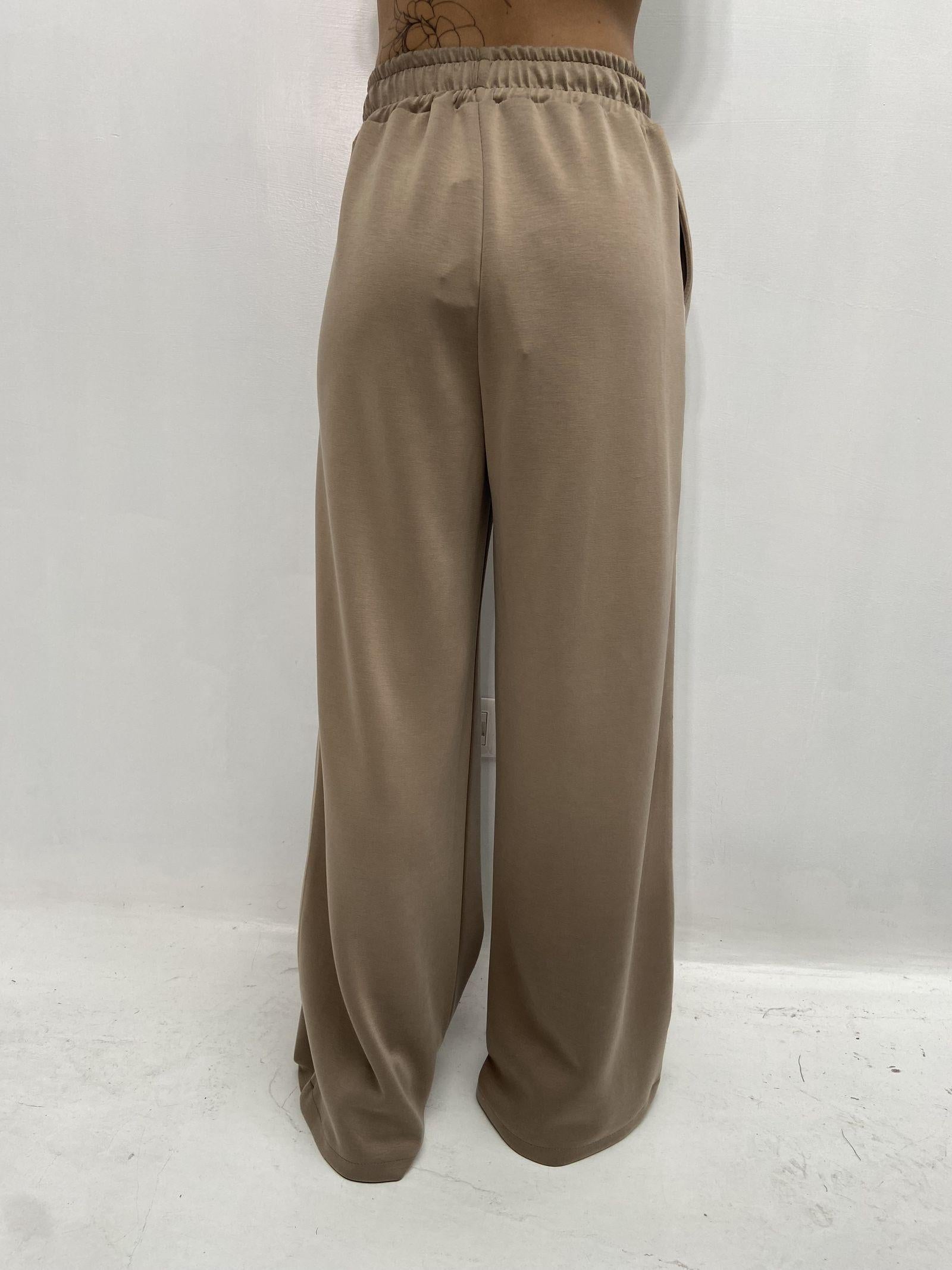 Pantalone gamba ampia Z6034 BEIGE OFELIA 