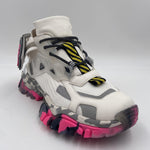 Sneakers bianco grigio e fucsia 033 1050BIANCO CLJD 