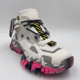 Sneakers bianco grigio e fucsia 033 1050BIANCO CLJD 