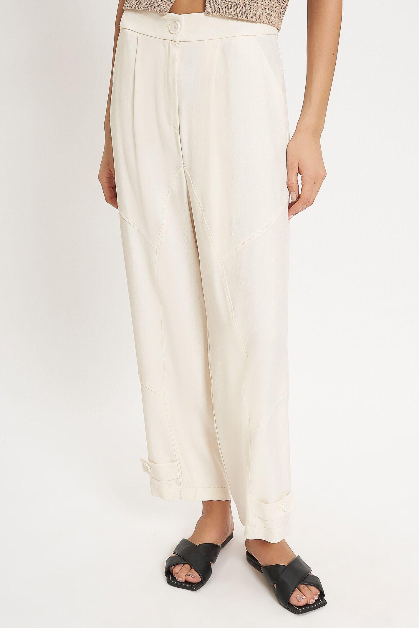 Pantalone con taglio diagonale - Carla G PIAV08D6 14 CARLA G. 