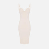 Abito con smerlo ricamato - Elisabetta Franchi AB85052E2 193 ELISABETTA FRANCHI 